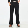 High-Waist Stretch Straight Cashmere Men's Trousers