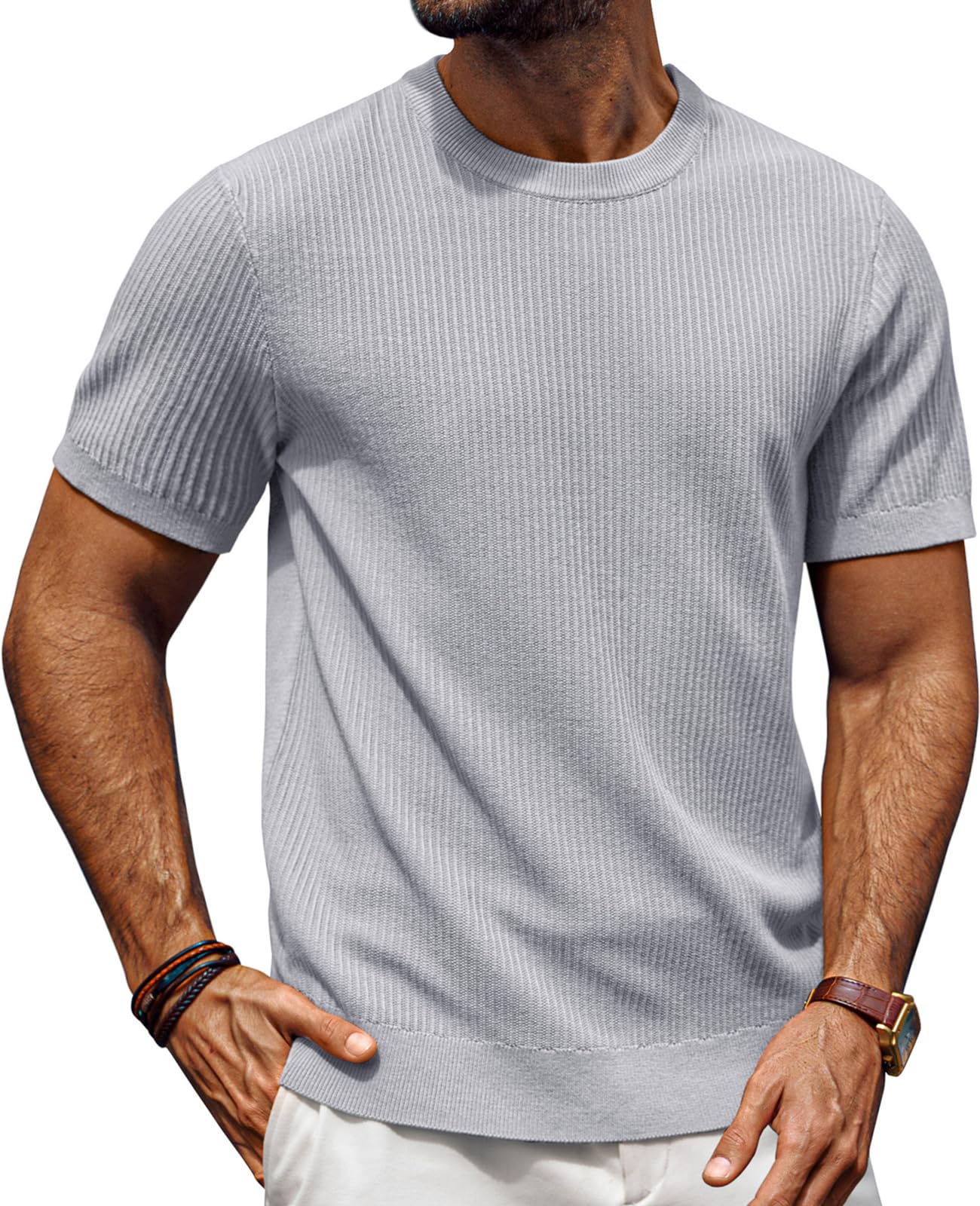Crew Neck Shirt Casual Short Sleeve Shirts
