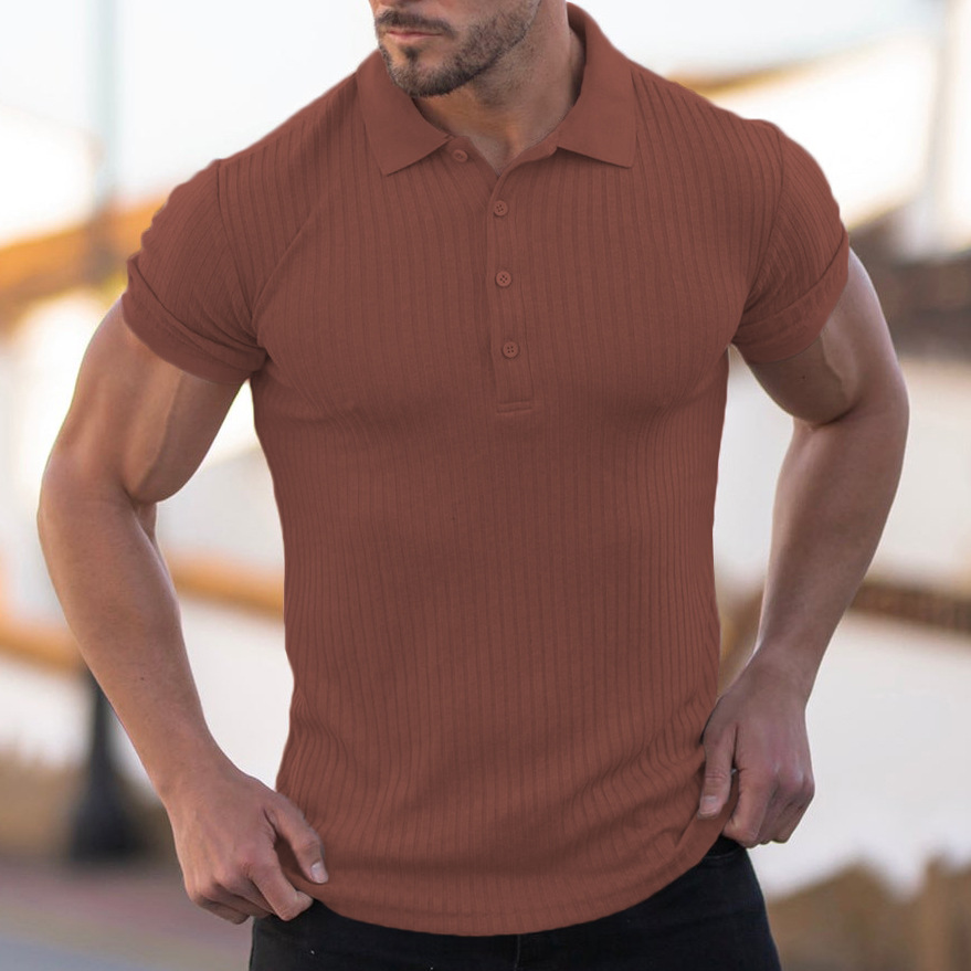Elastic Fit Vertical Stripe Tee