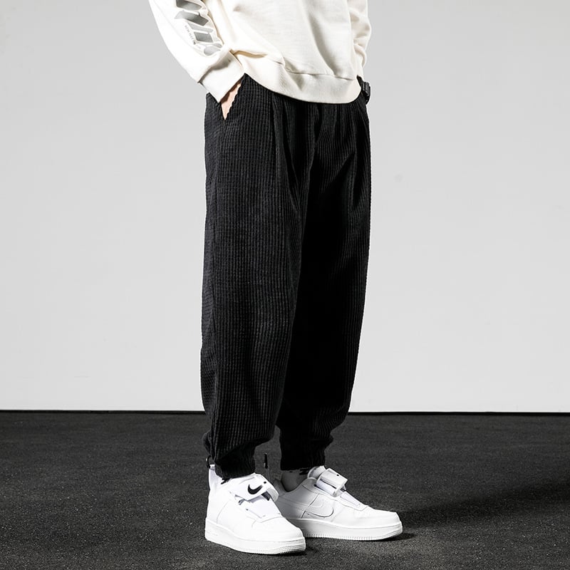 Men's Warm Winter Corduroy Trousers with Cashmere