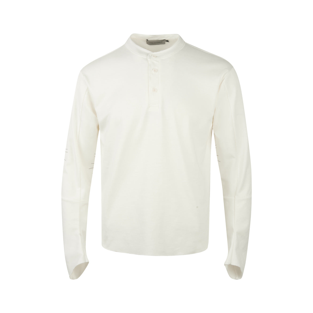 Minimalist Henley Shirt Button Long Sleeve T-Shirt Unisex Loose Fit Base