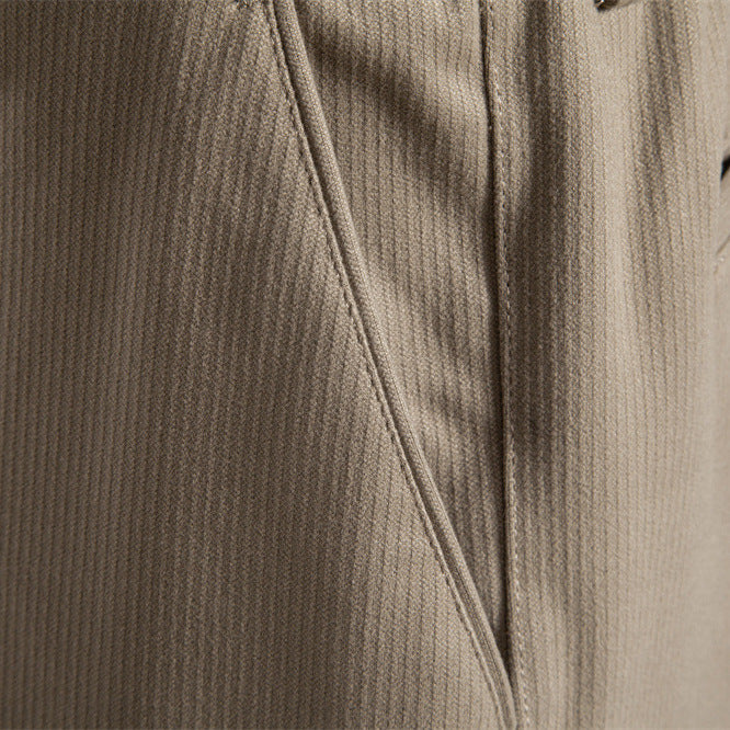 Casual Men's Long Pants Fashion Solid Color Versatile Thick Business Pants Male Bottoms Long Pants