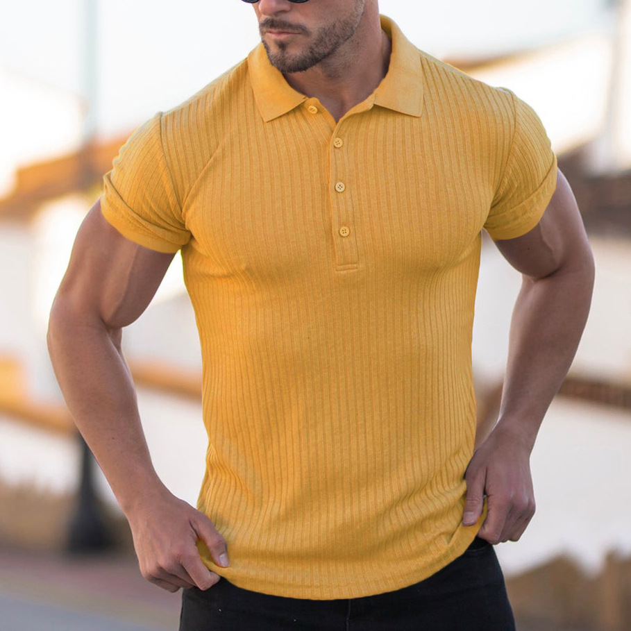 Elastic Fit Vertical Stripe Tee