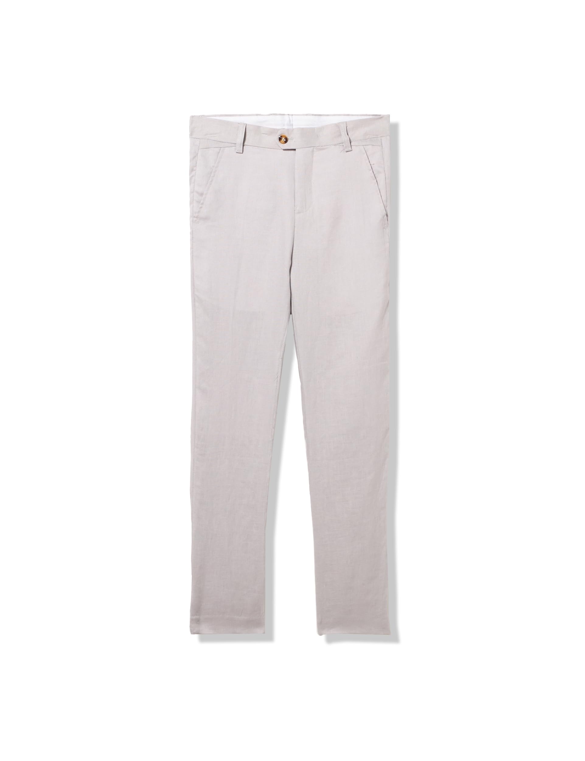 Boys Linen Pants Light Gray